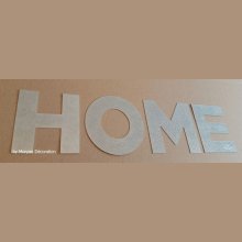 Letra decorativa de zinco HOME 20 cm
